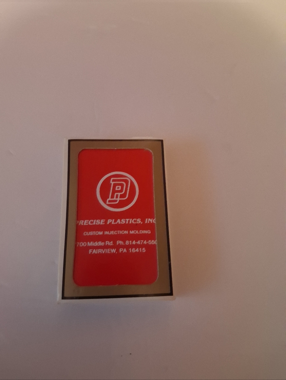 Vintage 1980-1990 Gemaco Playing Cards Precise Plastics Fairview PA Promo Deck